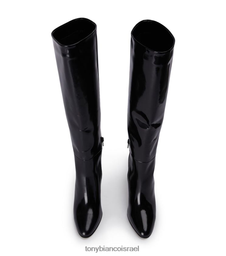 מגפיים בגובה הברך | נשים שחור היי ברק Tony Bianco מגפי בוס עגל 8BNR8T437